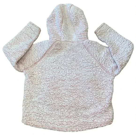 PINK Victoria’s Secret Light Barbie Pink Fuzzy Hoodie Size S - Picture 6 of 11